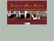 Tablet Screenshot of lissemoremusicstudios.com